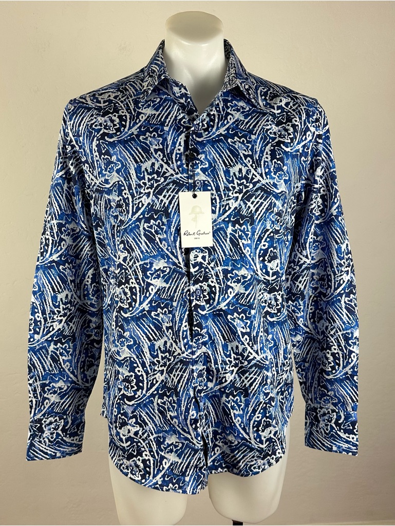 Nwt Robert Graham Intricate Design Shirt